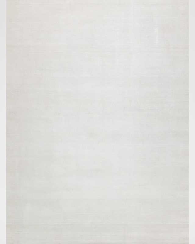 Martelli Modern Hand-Loomed White Rug, 4' x 6'